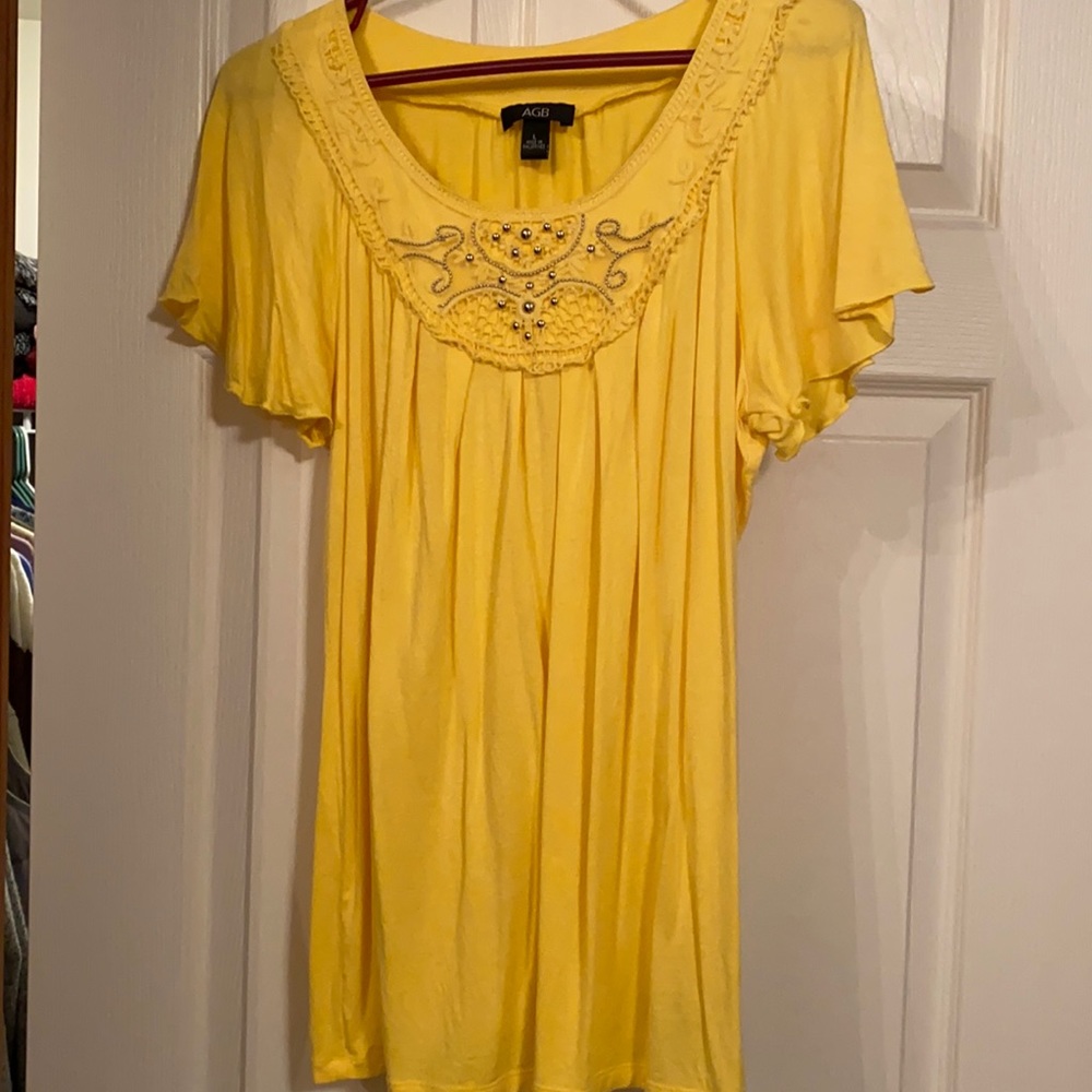 Large yellow summer top